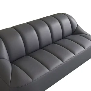 Office Sofa High Density Sponge Hair Salon Genuine Leather Durable Hotel Office Building Multifunctional Office Sofa