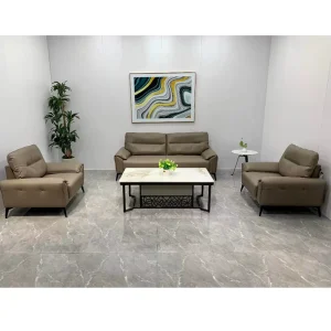 Office Sofa Set PU Leather Modular Design Three Seat High Density Sponge Eco Friendly Modern for Home Office Hotel Living Room