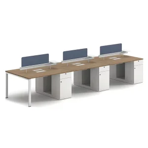 Office Staff Furniture Modular 4 Person Partition Multi-Office Table Office Coworking Workstation