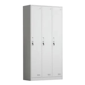 Office Staff School Student Changing Dressing Room Iron Cupboard Almirah Cloth Metal Wardrobe Steel Locker Cabinet 3 Doors