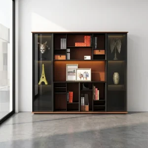 Office Staff Station Reception Desk Furniture Custom Bookcase Boss Office Furniture Wooden Office File Cabinet