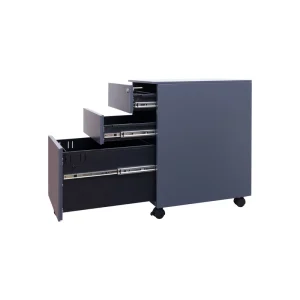 Office Steel Filing Cabinet 3 Drawers Mobile Pedestal Steel File Cabinet Under Desk