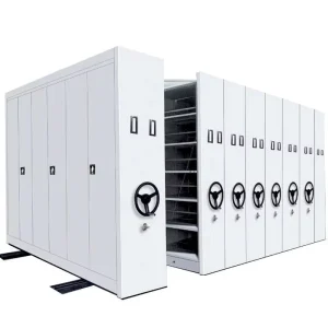 Office Steel Furniture Hand cranked Mobile Filing Cabinets With Shelving System