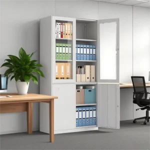 Office Storage Cabinet Metal Cupboard Vertical Wardrobes Steel Filing Cabinet