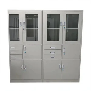 Office Storage Cabinet Metal Cupboard Vertical Wardrobes Steel Filing Cabinet Garage Heavy Duty Tool Cabinet With Wheel