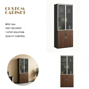 Office Storage Cabinet Modern Commercial Wooden Executive Office File Cabinet and Bookcase Art Storage Flat File Cabinet