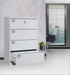 Office Storage Filing Cabinet 4 Drawer Lateral Steel Filing Cabinet