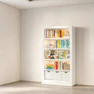 Office Studio Steel Bookshelf Display Stand Library Bedroom School Storage Bookshelf