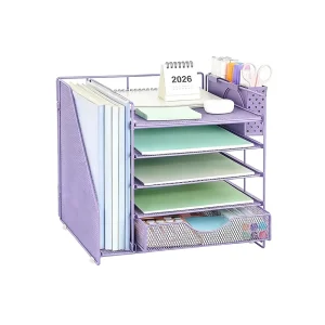 Office Tools Desk File Organizer Paper Storage Organizer Office Paper Tray Magazine Stand Drawer Organizer for Desk kd