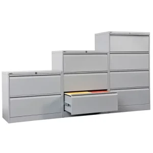 Office Used Steel 2 3 4 Wide Drawer Lateral Hanging File Cabinet