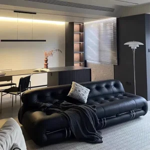 Office Velvet L Shaped Sofa Set Vintage French Nordic Design Removable Washable Cover Multifunctional Single Person Folding