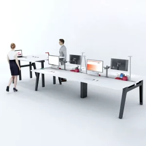 Office Workstation Modular Six Seaters Workstation Furniture Desk 4 6 Person Office Workstation