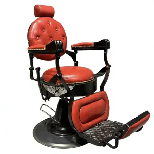 Oil-head Metal Barber Chair Salon-specific Reclining Large-size Mens Haircuts Perms Coloring American Style Beauty Chair