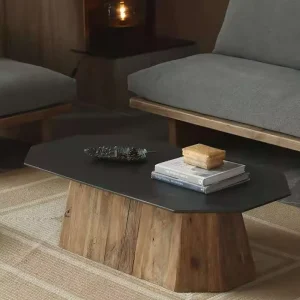 Old Furniture Furniture Wood Top Rectangular Coffee Table Tea Table for Living Room