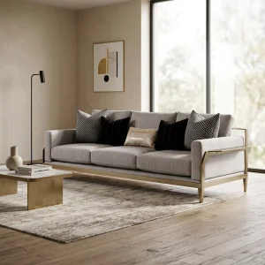 One Stop High Quality Commercial Modern Style Hotel Living Room Fabric Sofa Set for Hotel Developers Contractors
