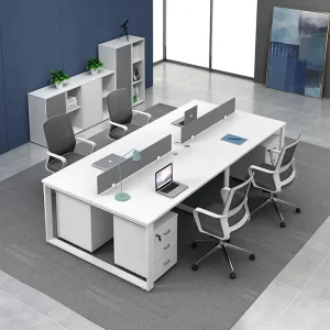 Open 4 Seat Workstation Office Table Office Staff Workstation