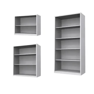 Open Shelf File Cabinet Modern Design Display Bookshelf Metal Shelves Steel Bookshelf Custom Metal Bookcase Living Room