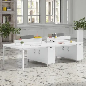 Open Space Shared Coworking Office Furniture Desks 4 6 Person Office Table Modern Workstation Desk