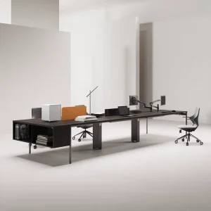 Open Working Area Office Workstations 2 / 4 / 6 Seat Computer Desk Office Table