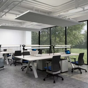 Open Working Area Office Workstations 2 / 4 / 6 Seat Computer Desk Office Table