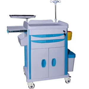 Operating Room Medical Emergency Trolley ABS Medical Trolley Hospital With Drawer