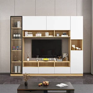 Orangefurn Modern Luxury Living Room Storage Tv Cabinet Set for Modern Furniture Entertainment Center Storage Tv Stand