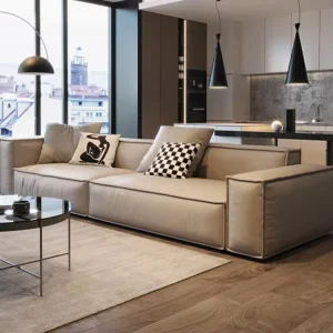 Orangefurn Premium Material Couch Antique Leather Luxury High End Sofa Set Furniture Living Room