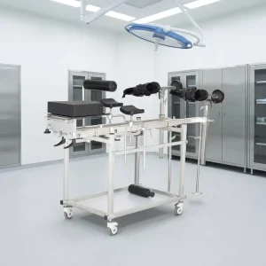 Orthopedic Operating Table Accessories 304 Stainless Steel Electric Lower Limb Traction Frame CE Certified Model HE-F-06