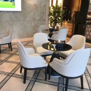 Other Hotel Restaurant Round Dinning Table Marble Tables