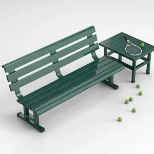 Outdoor Aluminum Alloy Stadium Bench 1.5m 1.8m Sports Court Seating for Basketball Football Tennis