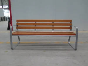 Outdoor Bench Modern PS Rattan Outdoor Bench Set Modular Sectional Patio Seating with Sandstone Cushions