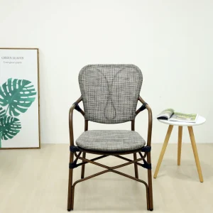 Outdoor Dining Set UV Resistant Fabric Chair with Aluminum Frame for Cafe Garden Patio(C512)