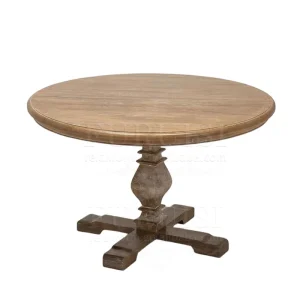 Outdoor Event Solid Wood Round Tables Hotel Restaurant Wedding Banquet Tables for Rental
