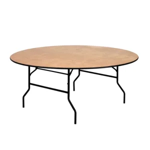 Outdoor Event Tables Modern Folded Round PVC Banquet Table Wooden Folding Banquet Tables for Wedding Various Events