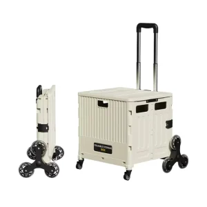 Outdoor Foldable Shopping Trolley Camping Storage Cart Portable Utility Organizer for Camping Gear OEM