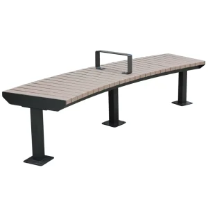 Outdoor Furniture Decorative Wooden Backless Bench Seat Outside Park Garden Mid Century Modern Bench Seating