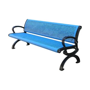 Outdoor Furniture Long Metal Bench Seat Outside Park Leisure Steel Bench Seating Garden Patio Chair Benches for Public Park