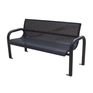 Outdoor Furniture Long Steel Bench Seat Outside Park Antique Rustic Metal Bench Chair Out Door Garden Sitting Bench Seating