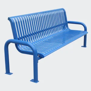 Outdoor Furniture Metal Bench Outside Park Street Galvanized Steel Long Bench Seat Public Garden Patio Chair Bench Manufacturer