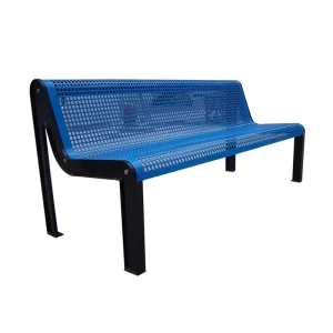 Outdoor Furniture Modern Steel Mesh Bench Seat Outside Park Metal Bench Seating