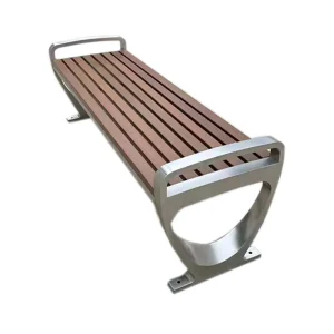 Outdoor Furniture Modern Wooden Bench Seating for Garden Outdoor Metal Bench