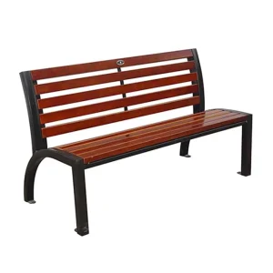 Outdoor Furniture Personalized Wooden Bench Public Park Reclaimed Wood Bench Seating Outside Garden Urban Street Seat Bench
