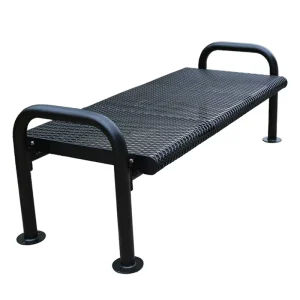 Outdoor Furniture Public Park Modern Steel Backless Bench Seating Outside Garden Patio Metal Shopping Mall Seat Benches