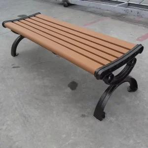 Outdoor Furniture Seating Custom Stainless Steel Park Bench Seat Modern Patio Garden Bench