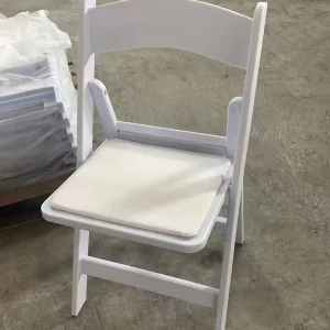 Outdoor Furniture Stackable Rental Party Foldable Chairs Portable White Plastic Wedding Wimbledon Resin Folding Chair for Event