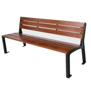 Outdoor Furniture Wood Bench Seat Outside Park Street Public Garden Two Seater Three Seater Commercial Municipal Bench Seating