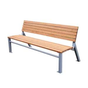 Outdoor Furniture Wooden Long Sitting Bench Seat Outside Leisure Park Bench Seating Public Garden Patio Bench Chair