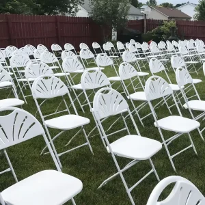 Outdoor Garden Chair Modern Design Banquet White Folding Chairs Wedding for Events