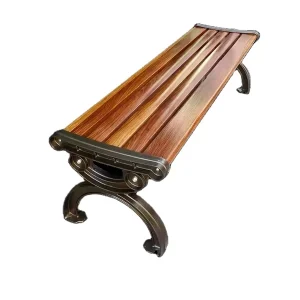 Outdoor Garden Furniture Die cast Aluminum Camping Picnic Bench Public Seating Bench