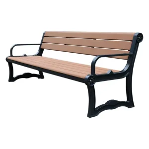 Outdoor Kid Park Wooden Bench Seat Outside Street Modern Bench Seating Public Garden Patio Chair Bench with Back